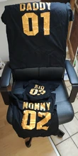 Ropa a juego para la familia, Camiseta de algodón con aspecto familiar, camisetas con estampado de letras divertidas de papá mamá chico y bebé, Tops con números para verano