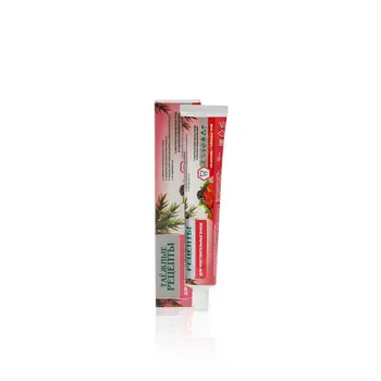 Toothpaste D.I.E.S. Taiga recipes with extract можжевельника and forest berries for sensitive teeth 75 ml
Toothpaste D.I.E.S. Taiga recipes with extract можжевельника and forest berries for sensitive teeth 75 ml