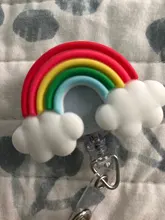 Enfermera-carrete de insignia retráctil con hermosas flores de silicona, 60cm, para estudiante, Enfermera, exposición, Tarjeta De Nombre, pecho, tarjeta de identificación, nuevo