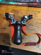 Tirachinas profesional de plástico ABS para caza, catapulta, tirachinas para exteriores, color negro