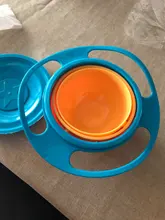 Tazón universal tipo Gyro a prueba de derrames para niños, plato giratorio infantil con diseño, práctico con rotación de 360 grados, platos de alimentación sólidos
