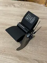 Chimenea negra de cinco aspas para el hogar, estufa de calor con ventilador, quemador de madera, silencioso, respetuoso con el medio ambiente, eficiente