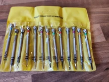 Herramienta de reparación de apertura multifuncional, destornillador de precisión, reloj, gafas, hoja plana, 0,6mm-2,0mm, 13 Uds., nuevo