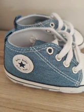 Zapatos sólidos con estrella para bebés, zapatilla de algodón suave antideslizante, suela para recién nacido, primeros pasos, de lona, informales