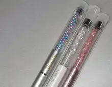 BQAN-pincel para manicura de Gel UV para arte de uñas, asa negra de madera tallada con flores, #4, #6, #8, #10