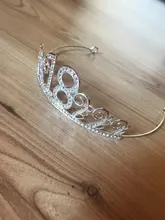 Diadema de corona de princesa para 18 cumpleaños, diadema de corona de cristal para boda, accesorio para el pelo decoración para boda cumpleaños, suministros para fiesta