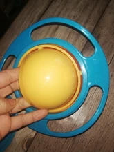 Tazón universal tipo Gyro a prueba de derrames para niños, plato giratorio infantil con diseño, práctico con rotación de 360 grados, platos de alimentación sólidos