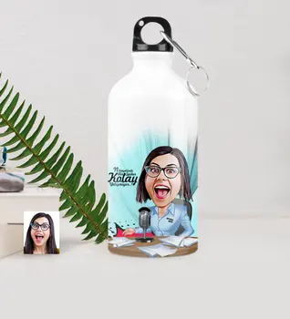 Personalized Women 'S Server Announcer Caricature Of Metal Water bowl (500 ml.) 1
Personalized Women 'S Server Announcer Caricature Of Metal Water bowl (500 ml.) 1