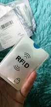 10 unids/lote Anti robo el banco de Protector de la tarjeta de crédito NFC RFID bloqueo cartera mujer tarjeta titular cartera cubierta de papel de aluminio de caja de tarjeta de negocio