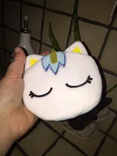 FUDEAM-monedero con dibujos de unicornios para mujer, Mini monedero con cremallera ovalada, con Cable USB, para niños y niñas