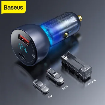 Baseus 65W Car Charger QC+PPS Dual Quick Charger Type C Fast Charging For Mobile Phone Tablet Laptop Charge Auto Charger Adapter
Baseus 65W Car Charger QC+PPS Dual Quick Charger Type C Fast Charging For Mobile Phone Tablet Laptop Charge Auto Charger Adapter