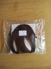 Flequillo postizo de pelo sintético con Clip, extensión de cabello, flequillo de aire, negro y marrón