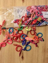 YWHUANSEN-coleteros con Orejas de conejo para bebé, Mini coleteros elásticos, accesorios para el cabello para niña pequeña, lazo para cabello, 50 unidades/lote