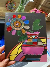 Pintura de transferencia mágica de dibujos animados para niños, manualidades, juguetes de Arte y manualidades para niños, juguetes educativos creativos de aprendizaje para dibujar