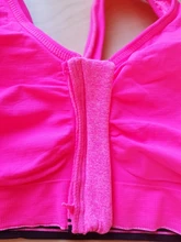 Sujetador deportivo con Push-Up y cremallera para mujer, ropa interior transpirable a prueba de golpes para gimnasio, Fitness, atletismo, correr, Yoga, Tops deportivos Bh