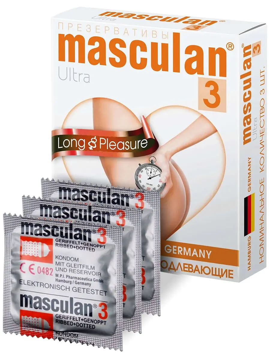 Презервативы ультратонкие Masculan Ultra Fine, 3 шт 11751 - Masculan Play - Ультратонкие презервативы - Купить