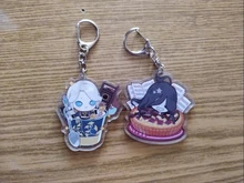 LLavero de acrílico con forma de V para hombre y mujer, llavero con colgante de juego, llavero para niños, joyería