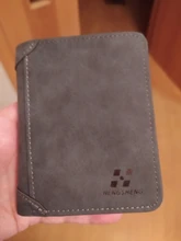 Hombres cartera billetera de cuero Slim Hipster de piel de vaca de tarjeta de crédito/portadores de identificación de monederos de negocios billetera plegable