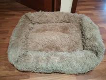 Invierno cálido cuadradas Super sueño reparador de perro cama de felpa larga lavable Cat Mat cesta para perros grandes cachorro casa nido cojín sofá