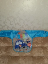 Baberos de bebé bonito encantador de manga larga para bebé, bata con babero de plástico, bufanda para Infante, impermeable, 9 colores