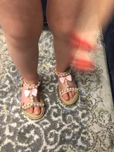 Zapatos Infantiles para niñas nuevas sandalias de verano los niños perla abalorios sandalias de playa con calce Enfants plana Escuela de zapatos para bebé de la UE 21-30