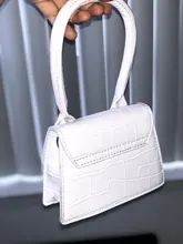 Jacquemus-Mini bolsas cuadradas pequeñas para mujer, diseñador de mano, marca de lujo, bolso de hombro de cuero de PU, trabajo, oficina, 2020