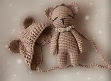 Accesorios de fotografía recién nacido ropa de bebé croché Niño Accesorios para niña ropa para niños pequeño oso traje infantil crotheted traje