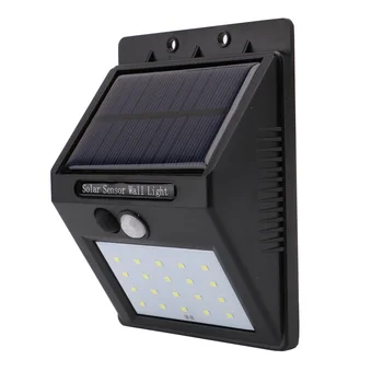 Solar powered lamp with motion sensor 
Solar powered lamp with motion sensor