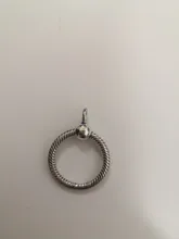Colgante de Plata de Ley 925 con forma de cadena para mujer, accesorio Original de cadena de Cable, abalorio de plata 925, fabricación de joyas, gran oferta