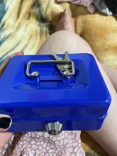 Caja fuerte de acero con cerradura de llave portátil, Mini caja de almacenamiento de dinero de seguridad, moneda oculta, joyería
