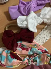 Diadema de lazo de encaje para niña, bandana suave de nailon elástico para el pelo de recién nacido, envolturas para el pelo para niño, accesorios Diy para regalo de cumpleaños