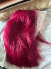 99J Borgoña BoB corto peluca recta de pelucas de cabello humano para las mujeres de encaje rojo oscuro parte peluca Pre arrancó cabello Remy