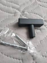 RUNBAZEF-tiradores para armario, manijas cuadradas modernas en T para cocina, baño, armario, cajón, Hardware