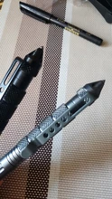 Bolígrafo táctico de defensa para exteriores, pluma táctica militar antideslizante de aluminio de aviación, cortavientos, herramientas EDC DE DEFENSA DE Selfe, 2 uds.