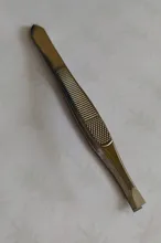 1 Uds cejas pinzas para vello profesional eliminación de vello de cejas pinzas de punta plana de herramienta de acero inoxidable conveniente pequeño No óxido