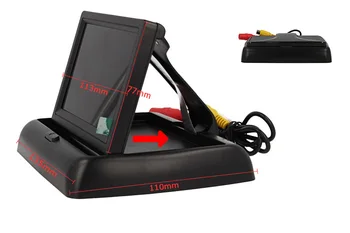 Resealable folding 4,3 inch Monitor dual Video inputs for maximum 2 cameras car reversing 12V
Resealable folding 4,3 inch Monitor dual Video inputs for maximum 2 cameras car reversing 12V