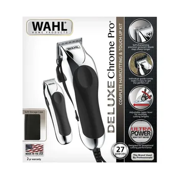 Hair Clippers Wahl Delux Chrome Pro Combo Silver Black
Hair Clippers Wahl Delux Chrome Pro Combo Silver Black