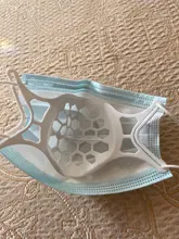 Soporte 3D para mascarilla de adulto, 2 uds., soporte para la nariz y la boca separado, soporte de cojín interno de respiración, soporte transpirable de silicona para mascarilla