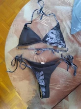 Conjunto de Bikini con vendaje de Bandeau para mujer, Bikini con estampado de dragón chino, ropa de baño brasileña con Push-Up, ropa de playa, bañador 2021