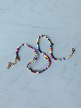 YWZIXLN-Cadena de cuentas coloridas para mujer, collar Vintage bohemio con borlas y estrellas, joyería para mujer, accesorios elegantes N096