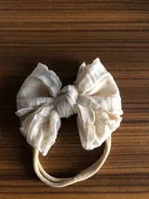 Warmom bebé niñas Bowknot diadema de nailon recién nacido elástica dulces sombreros de Color de pelo anillo niño niños pelo regalo de anillo
