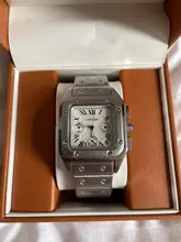 Reloj de cuarzo clásico para hombre, cronógrafo cuadrado de marca superior, con esfera de acero inoxidable, de lujo