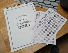 2021 pared Simple calendario semanal planificador mensual del calendario de pared de Agenda de planificación organizador diario colgando Oficina Decoración Para el hogar