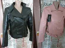 Jacket Coats Bomber Faux-Leather Basic Winter Women Short Punk FTLZZ Autumn Soft Female
