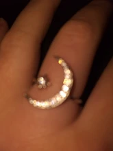 Vienkim 2020 coreano nuevo de moda de cristal ajustable anillo Luna estrella anillos brillantes para la joyería de las mujeres mujer anillo de dedo chica