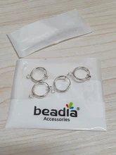 Accesorios de aretes con Clip para oreja de tornillo, convertidor de oreja no perforada con Base de cabujón de bucle, bisel en blanco, apto para pendientes, fabricación de joyas DIY