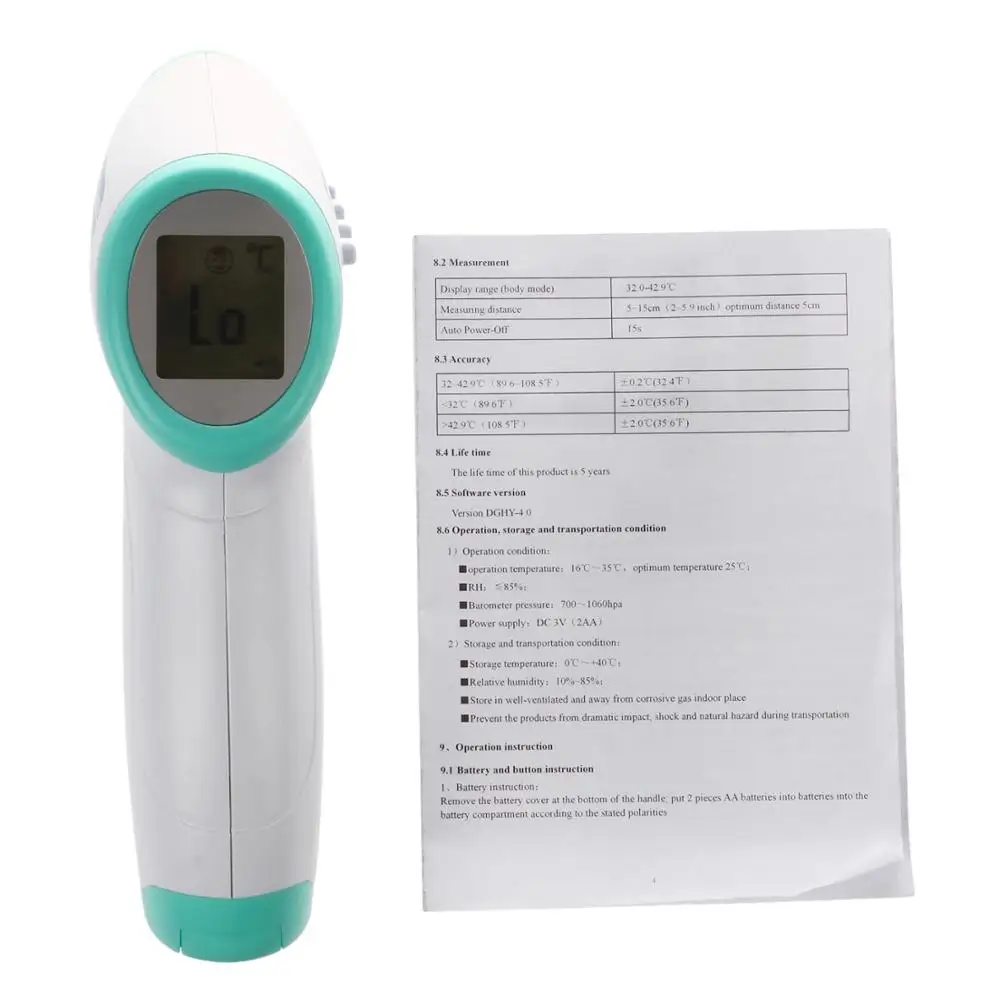 Baby Infrared Thermometer Body LCD Backlight Digital Electronic Thermometer Non-contact Forehead Measure Thermometer HY216
Baby Infrared Thermometer Body LCD Backlight Digital Electronic Thermometer Non-contact Forehead Measure Thermometer HY216