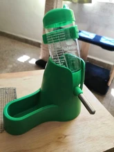 Botella de agua para mascota pequeña, cuenco alimentador de comida para mascota hámster, accesorios de alimentación
