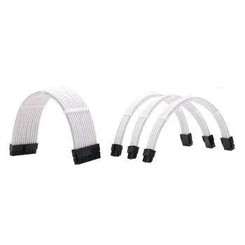 PC Power Extension Cable Kit Solid Color 18AWG ATX 24Pin+PCI-E 8Pin+CPU 8Pin With Combs For PSU To Motherboard/GPU
PC Power Extension Cable Kit Solid Color 18AWG ATX 24Pin+PCI-E 8Pin+CPU 8Pin With Combs For PSU To Motherboard/GPU