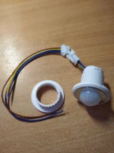 40mm LED PIR Detector Infrared Motion Sensor Switch with Time Delay Adjustable